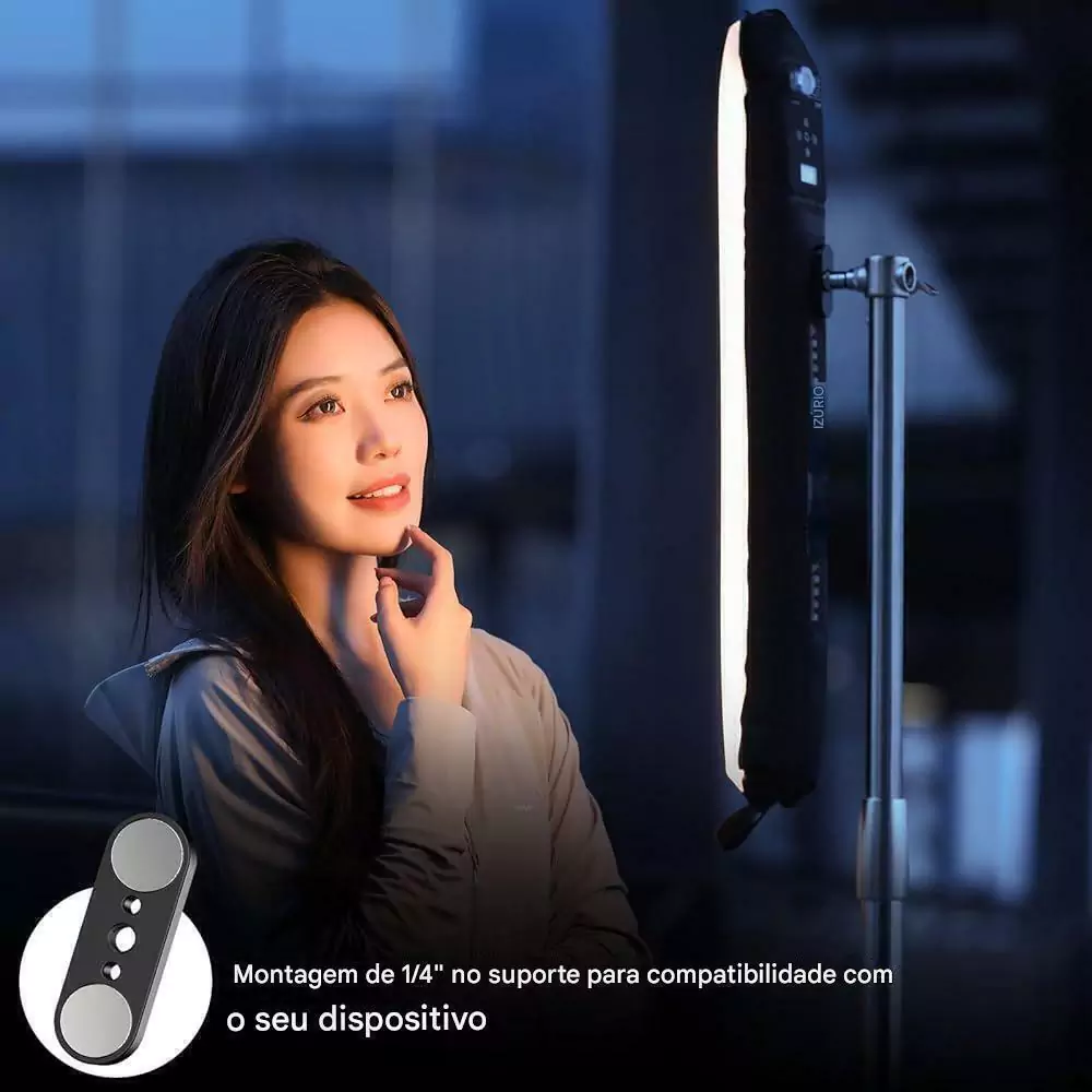 Bastão de luz inflável e portátil
